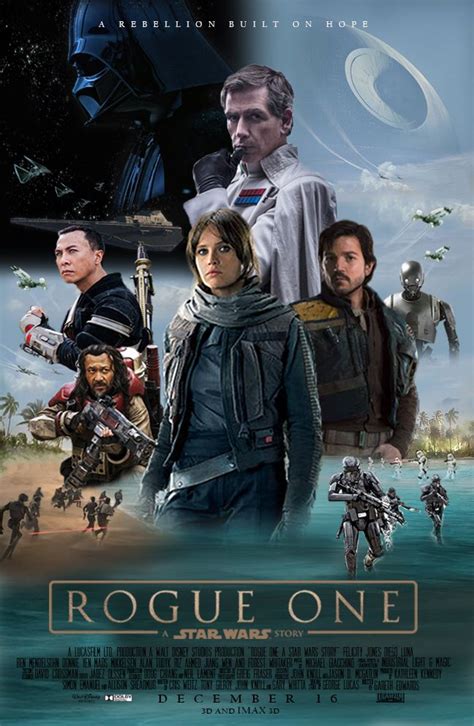 Rogue One fan made poster | Star wars movies posters, Rogue one star ...