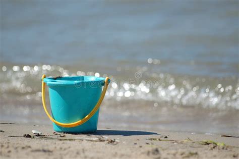 Bucket on beach stock photo. Image of swimming, relax - 1088498