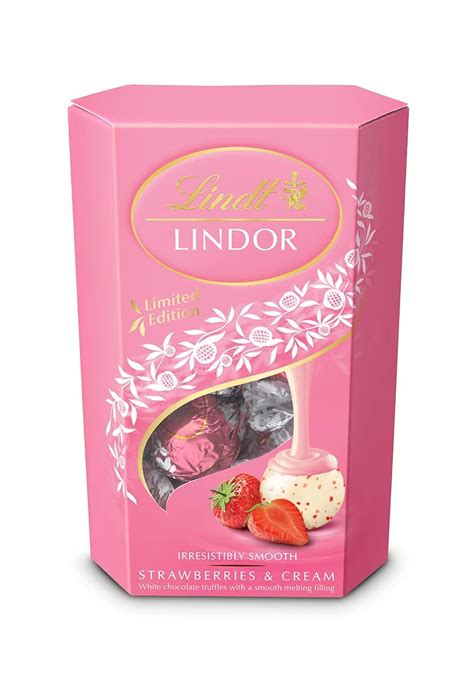 Chocolates for Valentines Day: With Love from Lindor | Strawberries and cream, Chocolate sweets ...