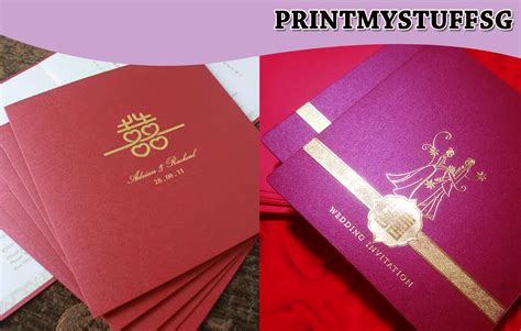 Bespoke Custom Wedding Card Printing in Singapore