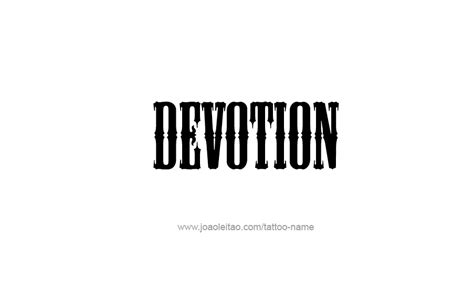 Devotion Feeling Name Tattoo Designs - Tattoos with Names