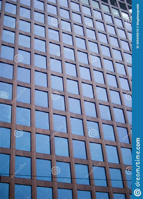 Glass Facade of Modern Office Building Stock Photo - Image of estate, development: 269445618