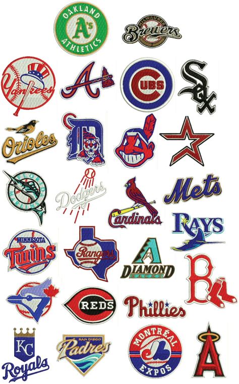 MLB Baseball Embroidery Design Collection 26 by AlexHoffEmbroidery