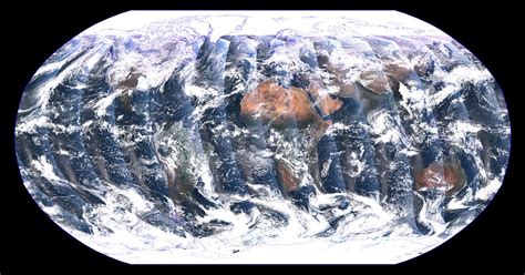 Stunning Mosaic Image of Earth Captured by Polar-Orbiting Satellite ...