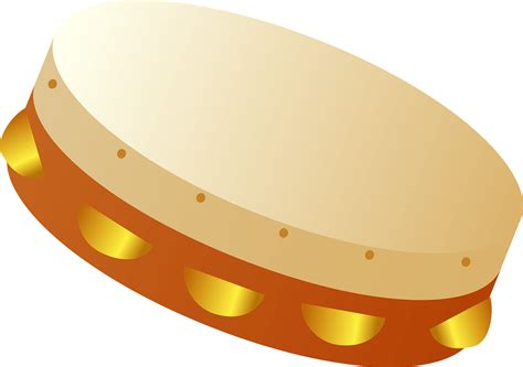 Tambourine 3D Relief Model - CNC Clipart - Clip Art Library