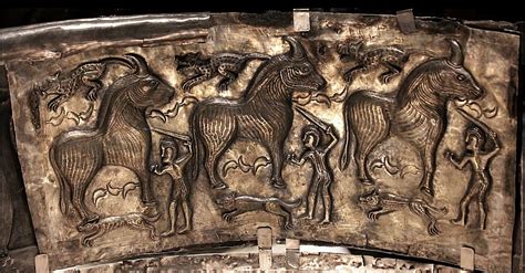 Bull Panel, Gundestrup Cauldron (Illustration) - World History Encyclopedia