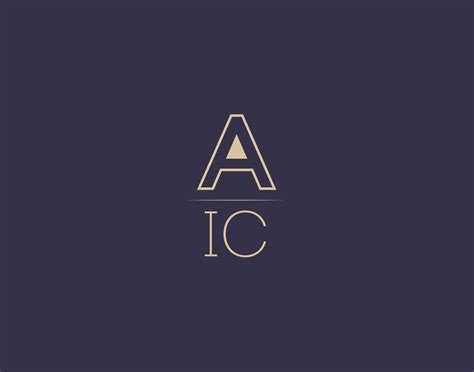 AIC letter logo design modern minimalist vector images 19585809 Vector ...