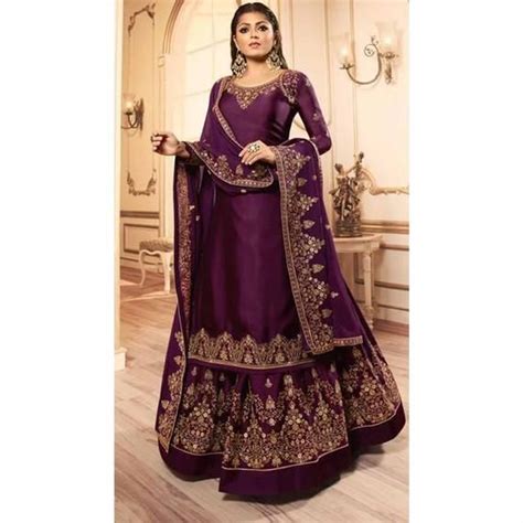 Newest Designer Georgette Silk Salwar Kameez Ghaghara Suits | Etsy in ...