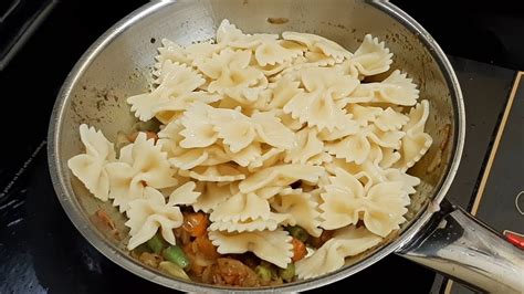 Vegetables Farfalle | Pasta With Macaroni Recipe | Fast food cooking - YouTube
