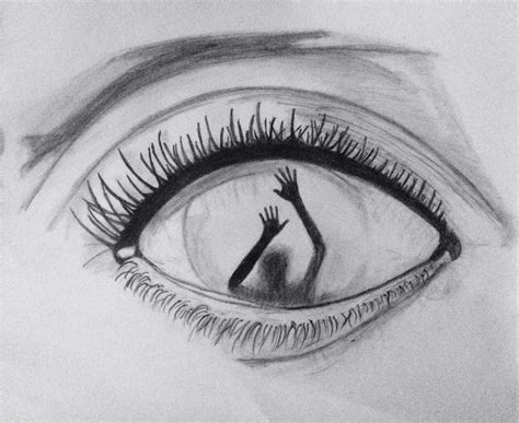 Drawing, eye, dark | Scary drawings, Art drawings sketches simple, Pencil art drawings