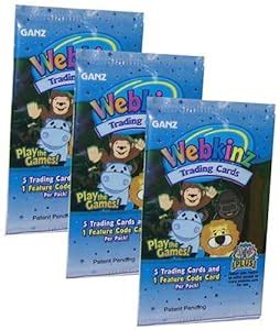 Amazon.com: Webkinz Trading Cards Series 1 - PACKS ( 3 Pack Lot ): Toys & Games