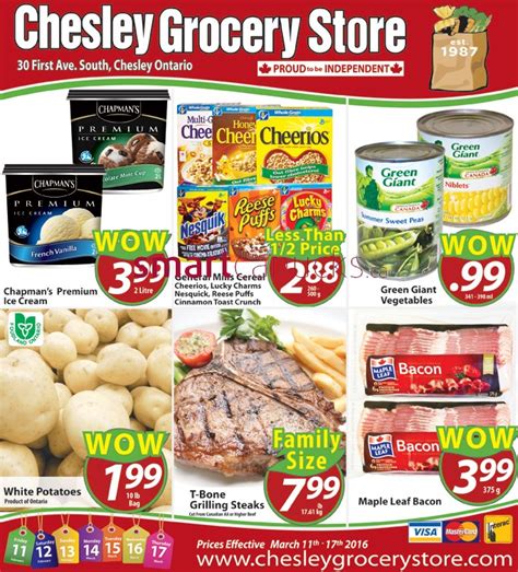 Chesley Grocery Store Flyer March 11 to 17