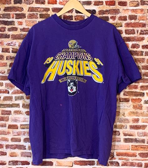 Vintage 1991 Washington Huskies Football National Champions | Etsy