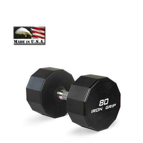 IRON GRIP Urethane Dumbbell Set - 5 to 75LB