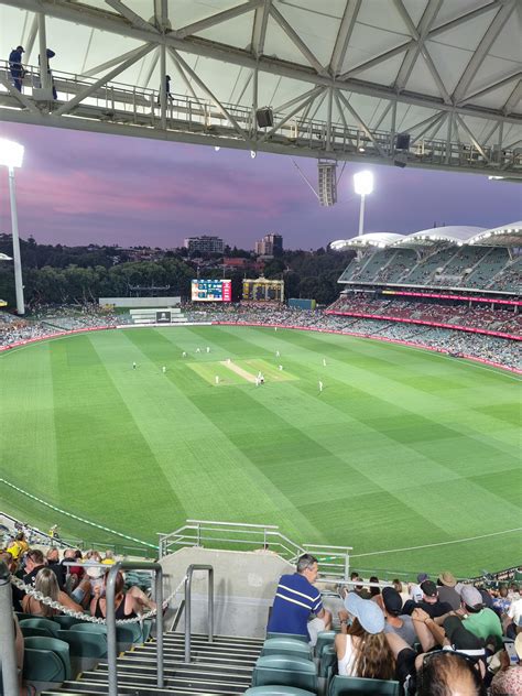 Nice night here at Adelaide Oval : r/Cricket