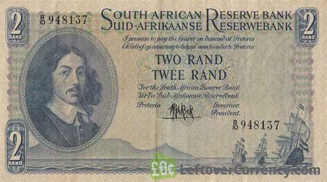 2 South African Rand note (van Riebeeck large type) - Exchange yours