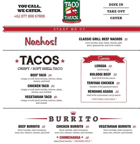 Taco Truck Menu, Menu for Taco Truck, Kelapa Gading, Jakarta - Zomato Indonesia