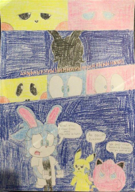 Pikachu and Jigglypuff Issue 3 page 1 redraw by Hritz123 on DeviantArt