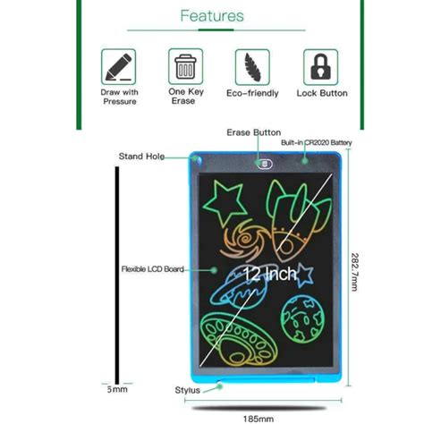 Dropship 12 Inch Smart Writing Board Drawing Tablet LCD Screen Writing ...