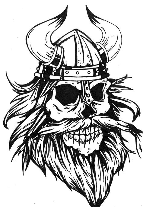 Viking Skull Tattoo Design by MoKheir35 on DeviantArt