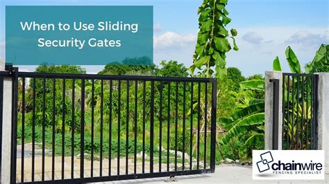 When to Use Sliding Security Gates - Chainwire Fencing Specialist