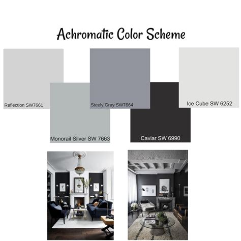 Achromatic Color Scheme Interior Design Mood Board by Katie Anne Designs - Style Sourcebook