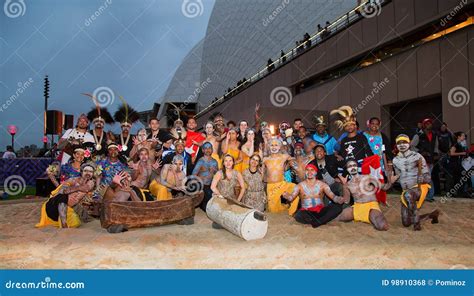 Aboriginal Festival in Sydney Editorial Stock Photo - Image of opera ...