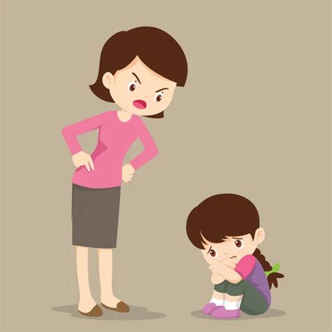 Parent Scolding Child Clipart Thinking