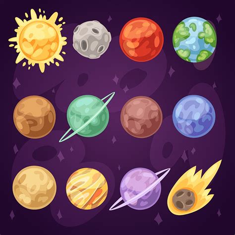 Planet vector planetary solar system | Education Illustrations ...