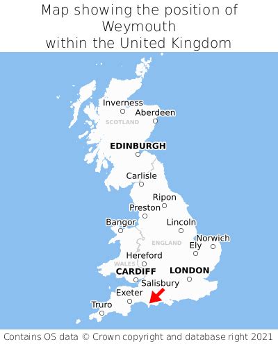 Where is Weymouth? Weymouth on a map