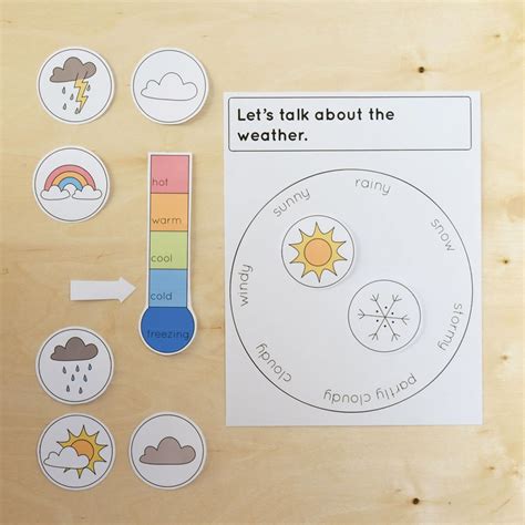 Free Printable Weather Chart For Preschool - Free Printable