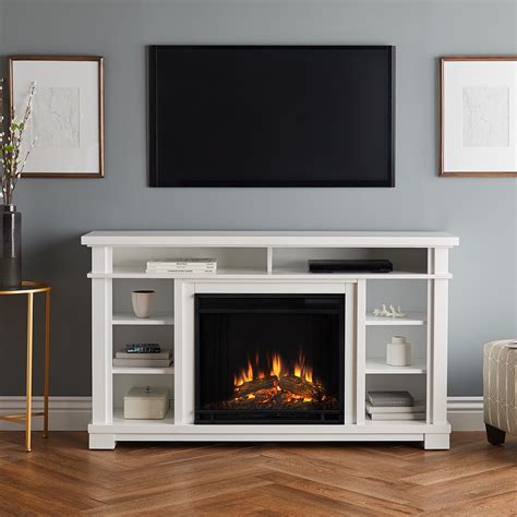 Belford Electric Fireplace in White by Real Flame - Walmart.com