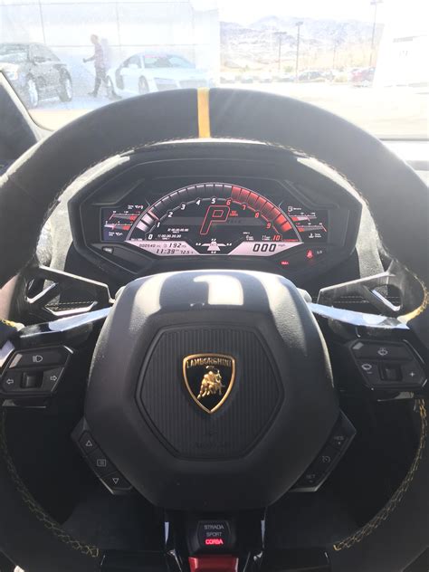 The dashboard of a brand new Lamborghini Huracán Performante. : r/Autos