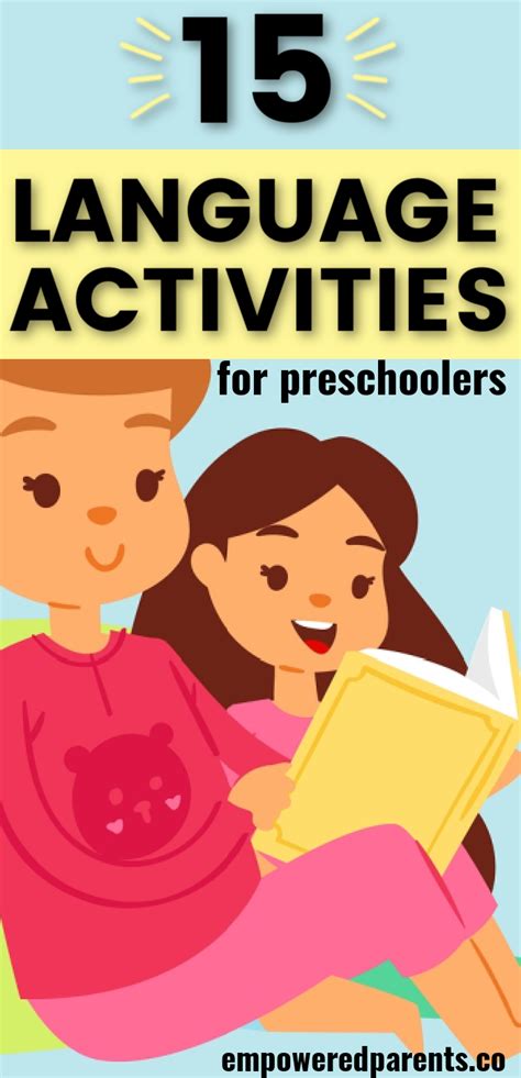 15 interactive language activities for preschoolers – Artofit