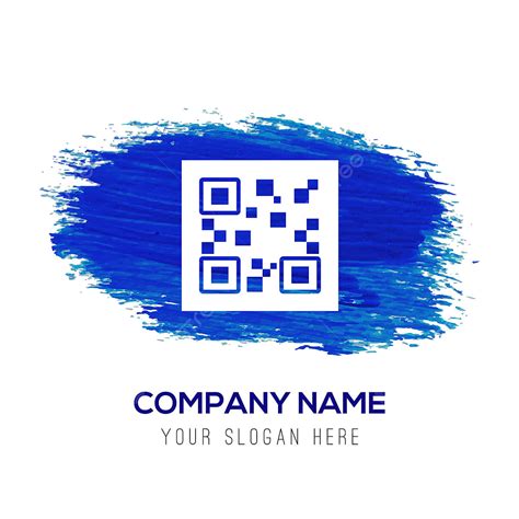 Qr Code Illustration Vector Hd Images, Qr Code Icons Blue Watercolor Background, Code Icons ...