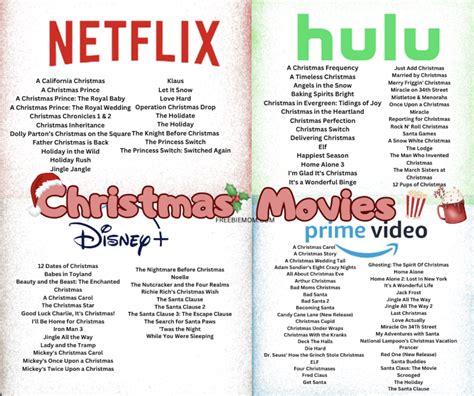 List of Christmas Movies 2023 Streaming on Netflix, Hulu, Disney+, and Amazon Prime Video ...