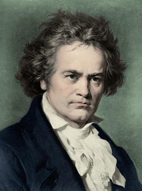 Portrait Of The Composer Beethoven Photograph by English School - Pixels