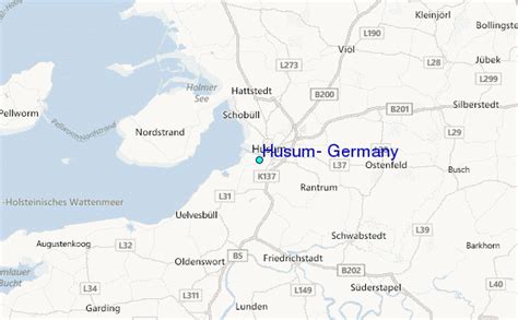 Husum, Germany Tide Station Location Guide