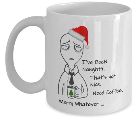 Funny Christmas Coffee Mug Merry Whatever | Etsy