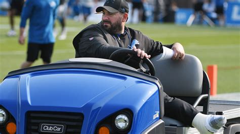 Detroit Lions head coach Matt Patricia on mend after lower-leg issue