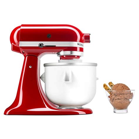 KitchenAid 5KICA0WH Ice Cream Maker (Optional Accessory for all 4.3 ...