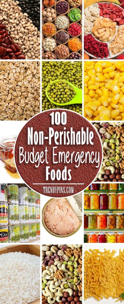 100 Non-Perishable Budget Emergency Foods