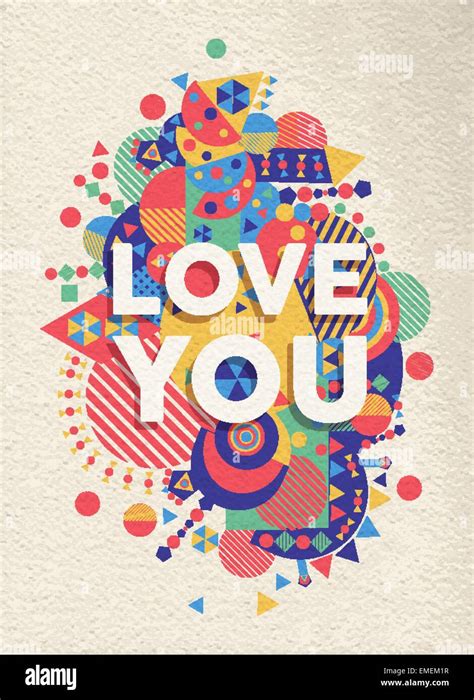 Love you quote poster design Stock Vector Image & Art - Alamy