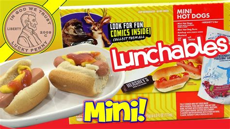 Lunchables Mini Hot Dog Kids Lunch Room Snack - YouTube