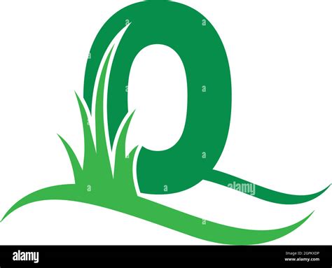 Letter O behind a green grass icon logo design vector Stock Vector Image & Art - Alamy