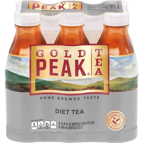 Gold Peak Diet Iced Tea 16.9 Fl Oz Plastic Bottles - Walmart.com