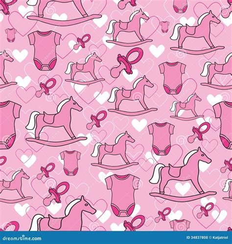 Seamless Pattern Baby Pink Royalty Free Stock Photos - Image: 34837808