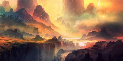 Download Mountain Fantasy Landscape Art