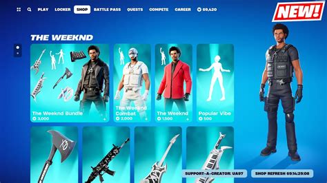 ICON Series THE WEEKND Bundle Skins & EMOTES Item Shop Fortnite - YouTube