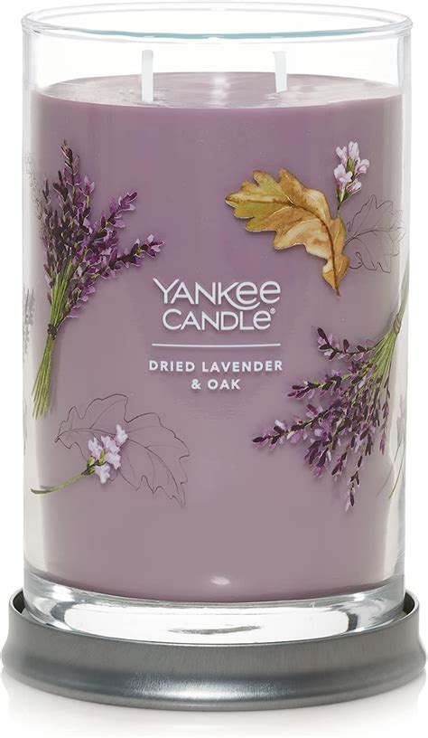 Amazon.com: Yankee Candle Dried Lavender & Oak Scented, Signature 20oz Large Tumbler 2-Wick ...